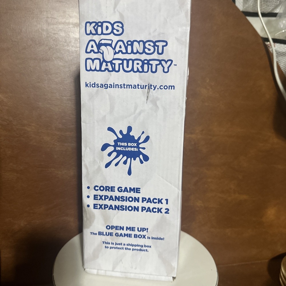 Kids Against Maturity Core Game & Expansion Packs 1-3 Card Game for Kids. Sealed